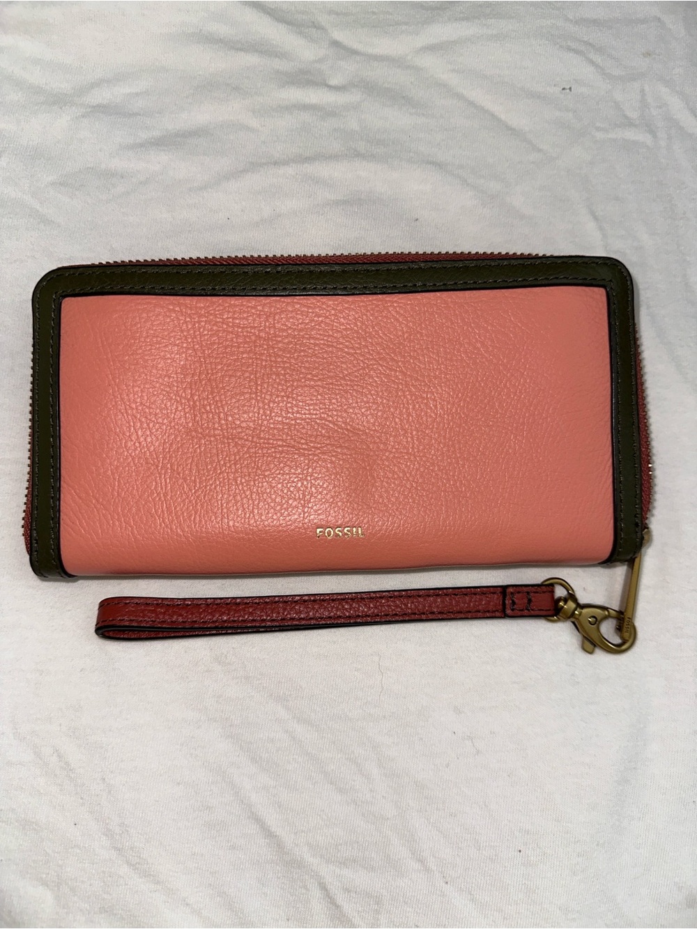 Fossil Logan RFID Zip Around Clutch in Colorblock